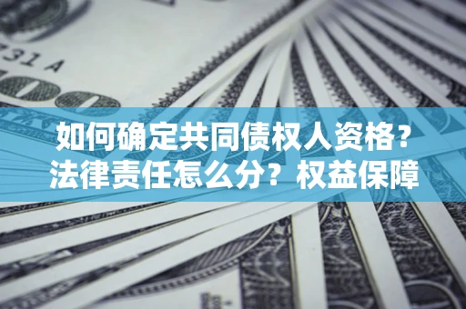 武汉如何确定共同债权人资格？法律责任怎么分？权益保障技巧揭秘！