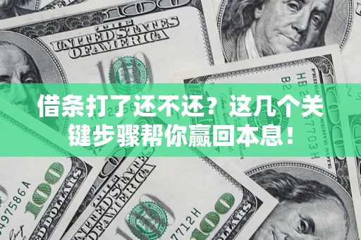武汉借条打了还不还？这几个关键步骤帮你赢回本息！