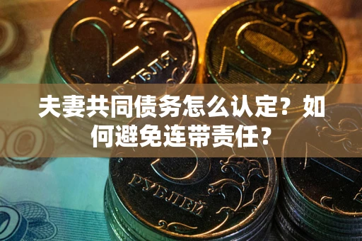 武汉夫妻共同债务怎么认定？如何避免连带责任？