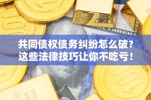 武汉共同债权债务纠纷怎么破？这些法律技巧让你不吃亏！