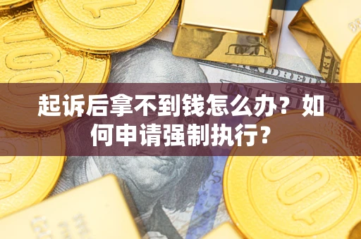 武汉起诉后拿不到钱怎么办？如何申请强制执行？