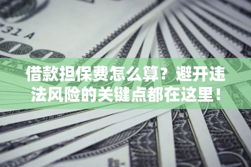 武汉借款担保费怎么算？避开违法风险的关键点都在这里！