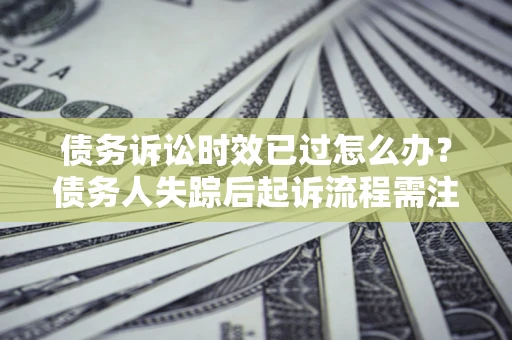 武汉债务诉讼时效已过怎么办？债务人失踪后起诉流程需注意什么？