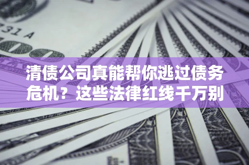武汉清债公司真能帮你逃过债务危机？这些法律红线千万别踩