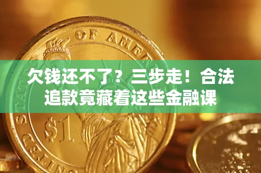 武汉欠钱还不了？三步走！合法追款竟藏着这些金融课