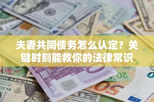 武汉夫妻共同债务怎么认定？关键时刻能救你的法律常识