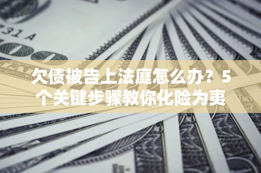 武汉欠债被告上法庭怎么办？5个关键步骤教你化险为夷