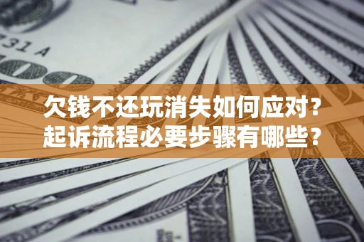 武汉欠钱不还玩消失如何应对？起诉流程必要步骤有哪些？